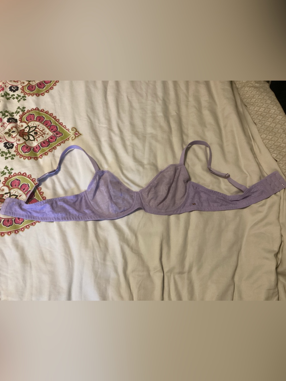 Savage X Fenty Sheer Lavender Lace Underwire Bra